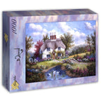 Swan Creek Cottage by Dennis Lewan – 1000 Piece Jigsaw Puzzle (Grafika) - Completed Puzzle