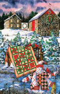 A Christmas Cheer Quilt by Diane Phalen – 1000 Piece Jigsaw Puzzle (Sunsout)