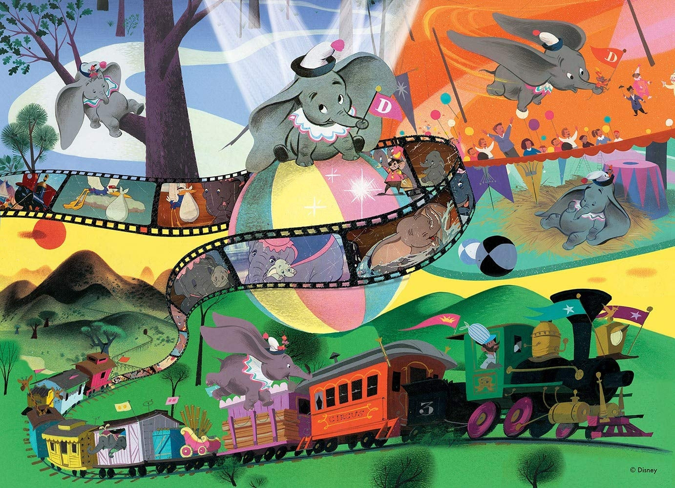 Disney Classic Collection Dumbo – 1000 Piece Jigsaw Puzzle (Jumbo)