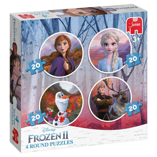 Jumbo - Disney Frozen 2 2-4in1 Round Puzzles