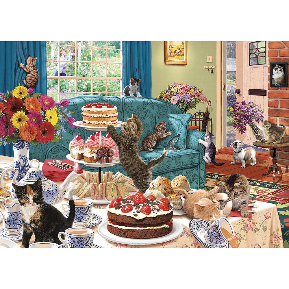 Gibsons - Feline Frenzy - 1000 Piece Jigsaw Puzzle