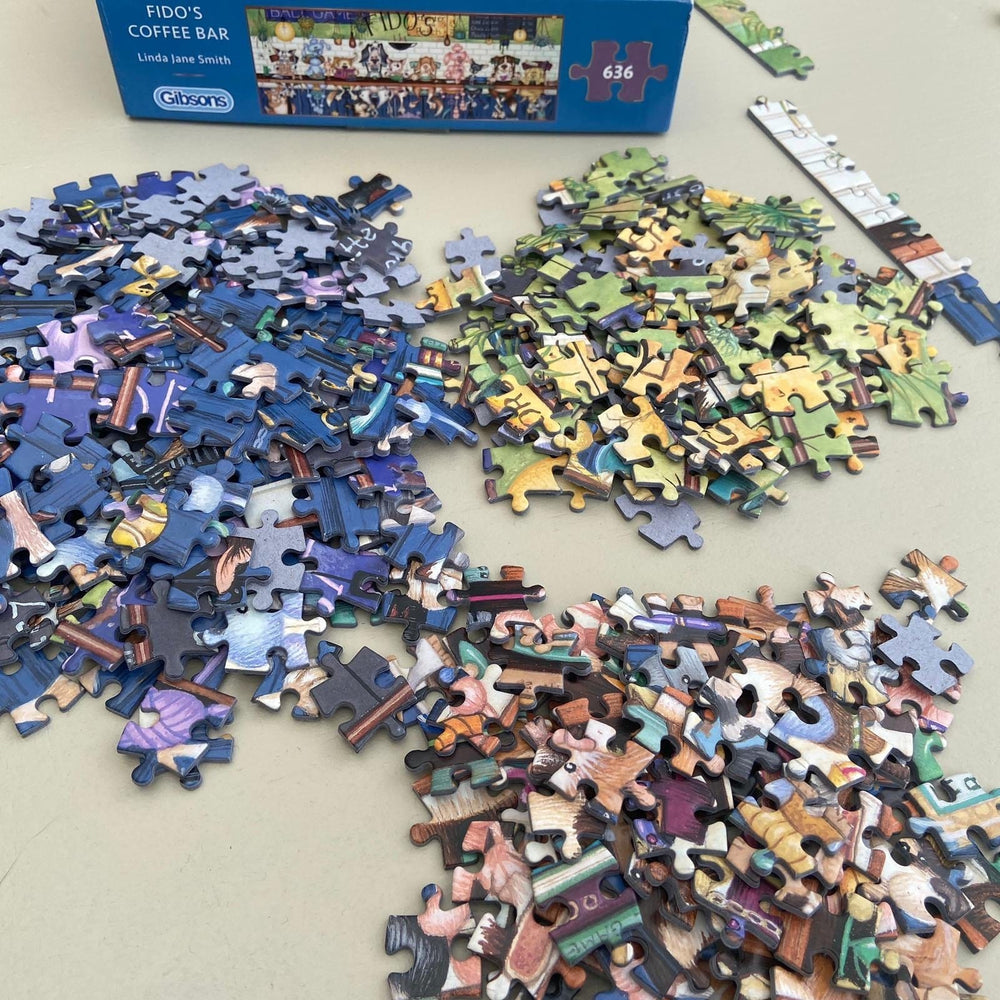 Gibsons Amsterdam Puzzle - 636 Teile, Panorama, 68,5x32 Cm, Mit Poster, Recycelt