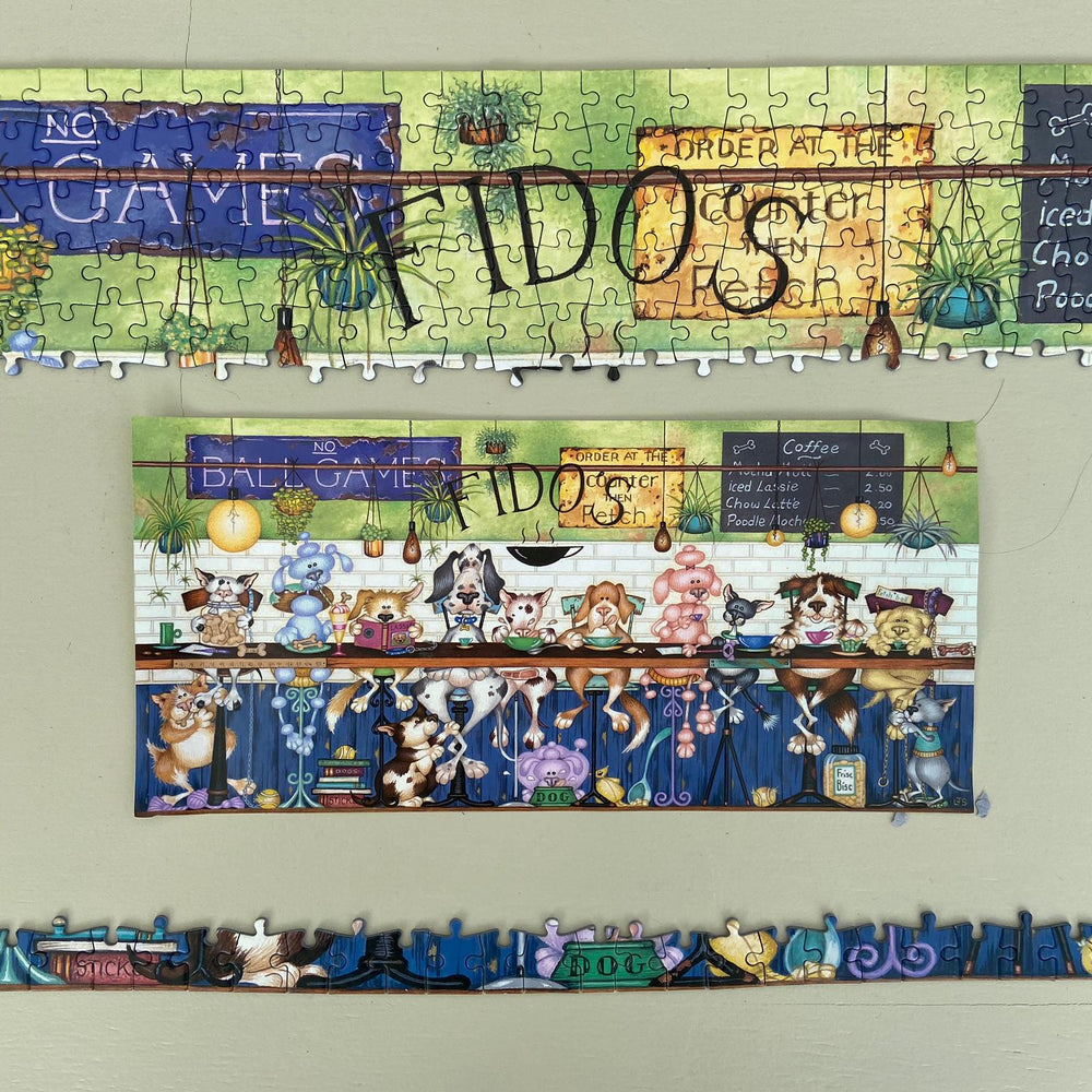 Fido's Coffee Bar – 636 Piece Jigsaw Puzzle (Gibsons)
