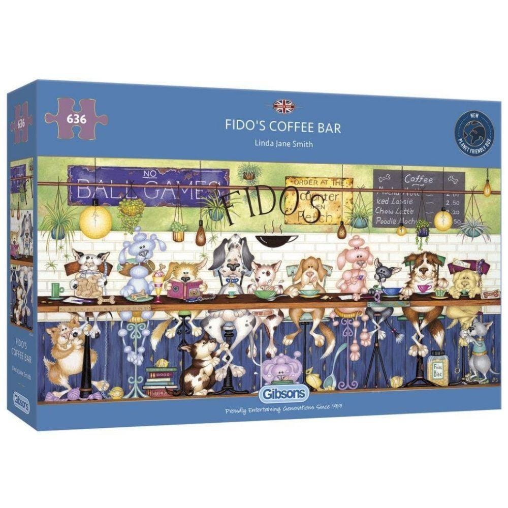 Fido's Coffee Bar – 636 Piece Jigsaw Puzzle (Gibsons)