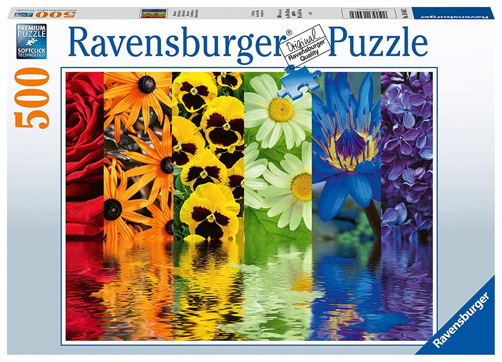 Floral Reflections – 500 Piece Jigsaw Puzzle (Ravensburger) - Completed Puzzle