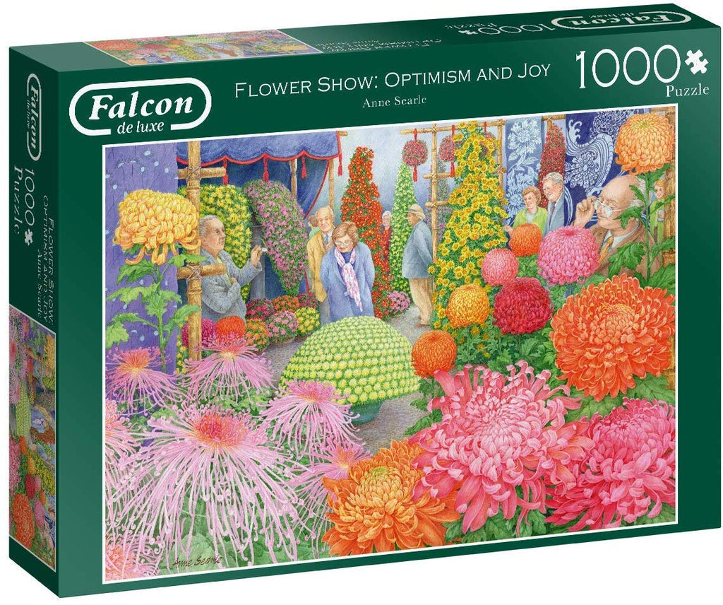 Flower Show: Optimism And Joy – 1000 Piece Jigsaw Puzzle (Falcon De Luxe) - Completed Puzzle