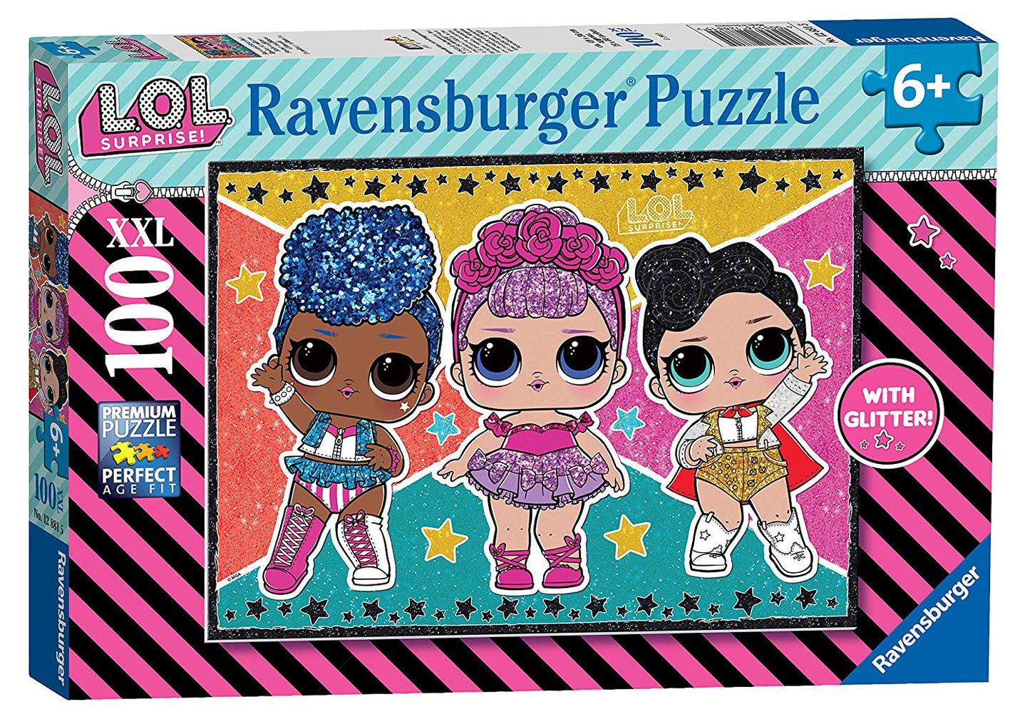 Ravensburger 12881 LOL Surprise XXL 100 piece Jigsaw Puzzle With Glitter