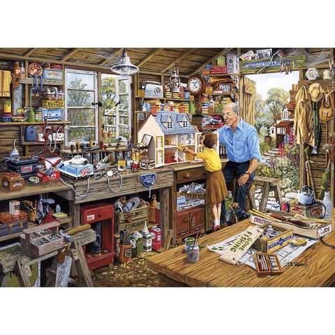 Grandad's Workshop – 1000 Piece Jigsaw Puzzle (Gibsons)