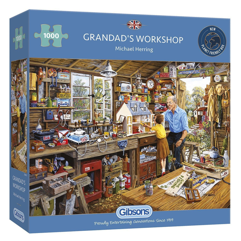 Grandad's Workshop – 1000 Piece Jigsaw Puzzle (Gibsons)