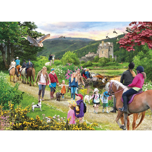 Gibsons - Highland Hike - 1000 Piece Jigsaw Puzzle