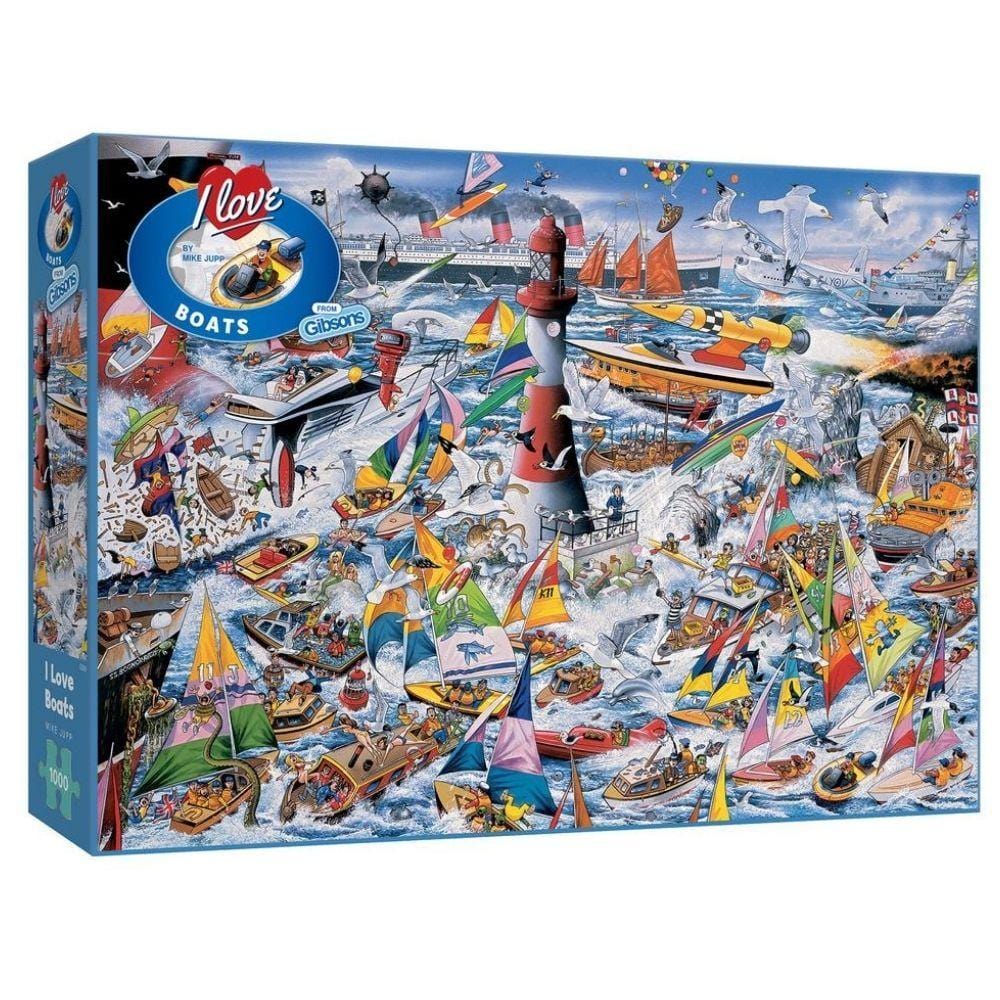 I Love Boats – 1000 Piece Jigsaw Puzzle (Gibsons)