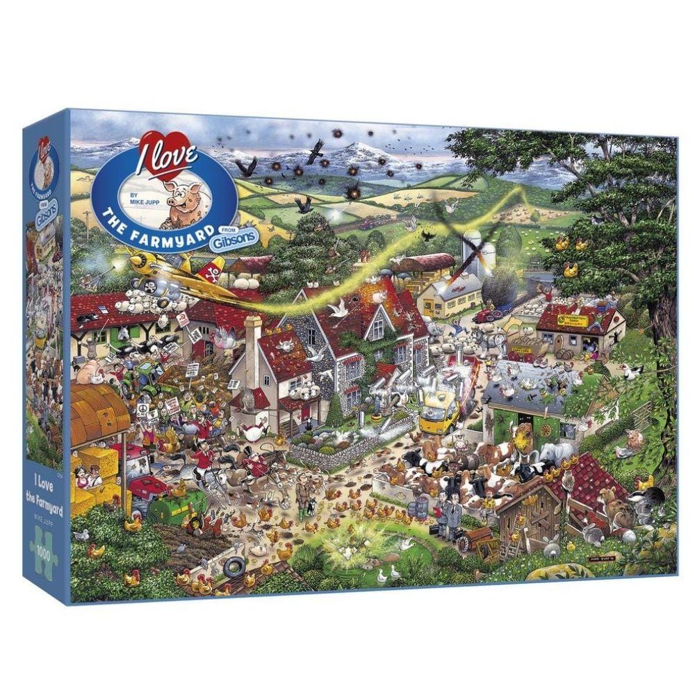 I Love the Farmyard – 1000 Piece Jigsaw Puzzle (Gibsons)