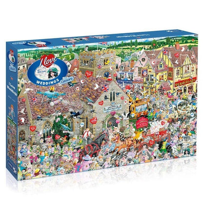 Gibsons - I Love Weddings - 1000 Piece Jigsaw Puzzle