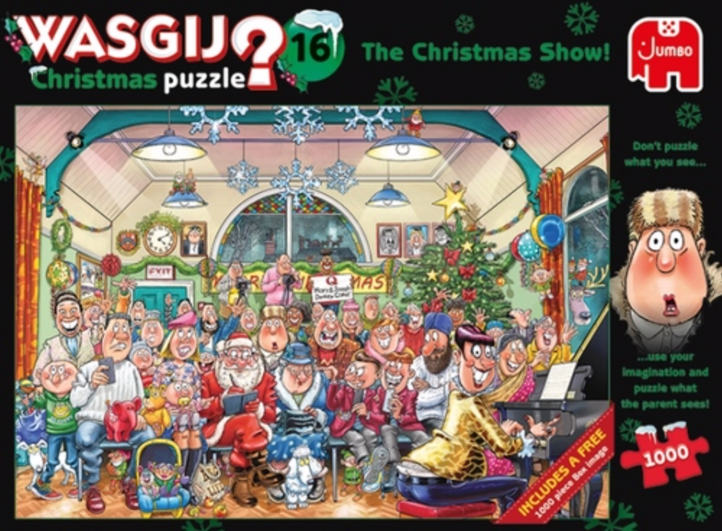 Wasgij Christmas 16 - The Christmas Show - 2 x 1000 Piece Jigsaw Puzzles