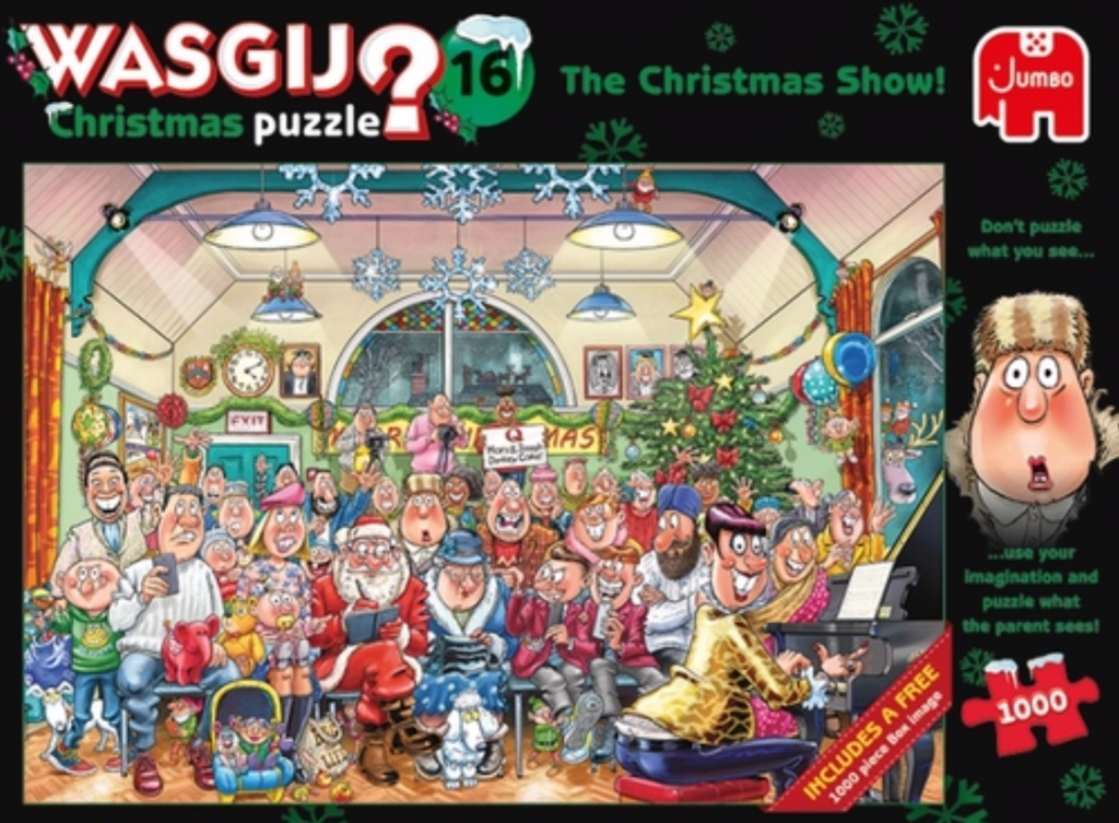 Wasgij Christmas 16: The Christmas Show – 2 x 1000 Piece Jigsaw Puzzles (Wasgij)