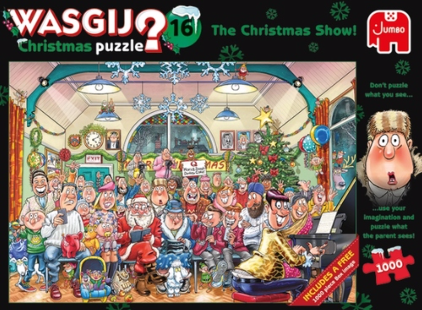 Wasgij Christmas 16: The Christmas Show – 2 x 1000 Piece Jigsaw Puzzles (Wasgij)