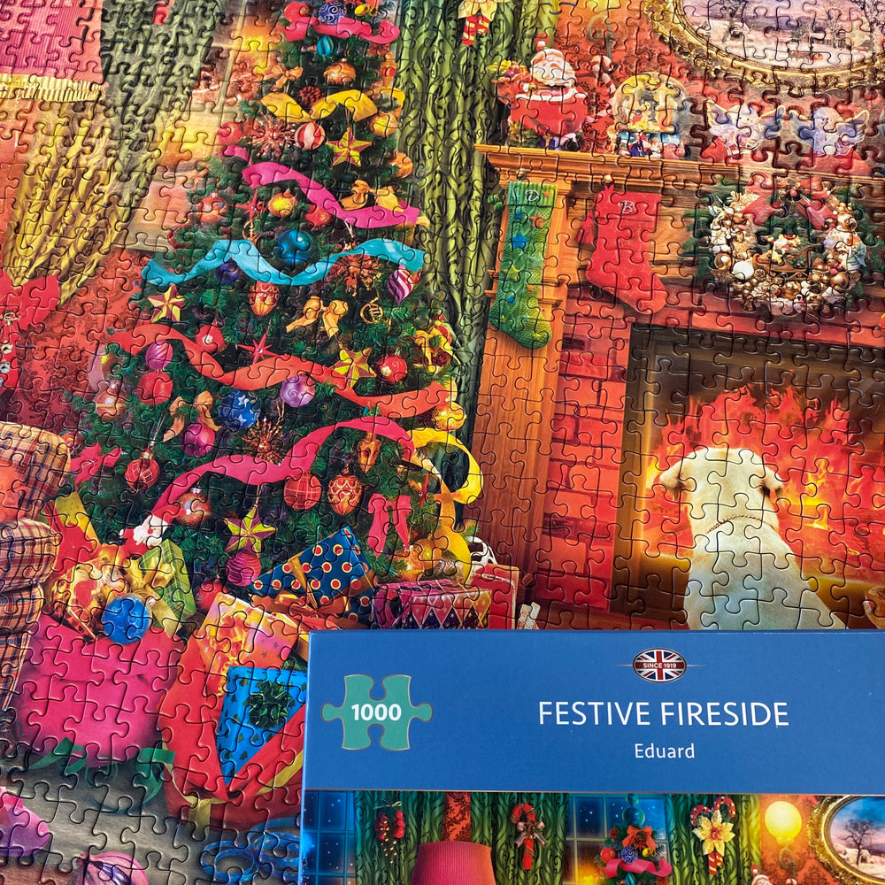 Festive Fireside – 1000 Piece Jigsaw Puzzle (Gibsons)