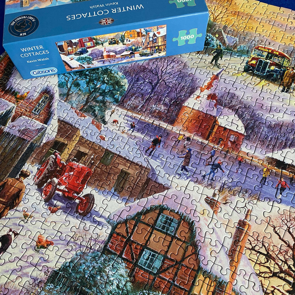 Winter Cottages – 1000 Piece Jigsaw Puzzle (Gibsons)