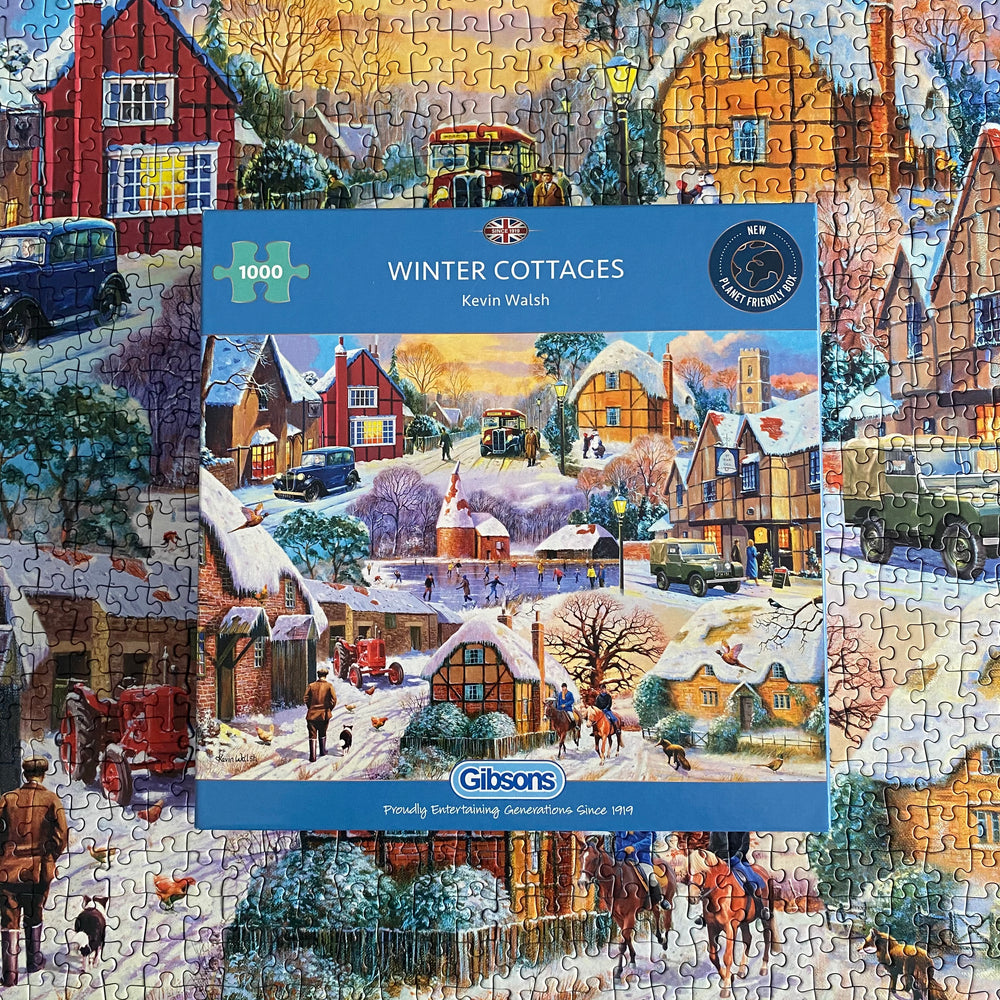 Winter Cottages – 1000 Piece Jigsaw Puzzle (Gibsons)