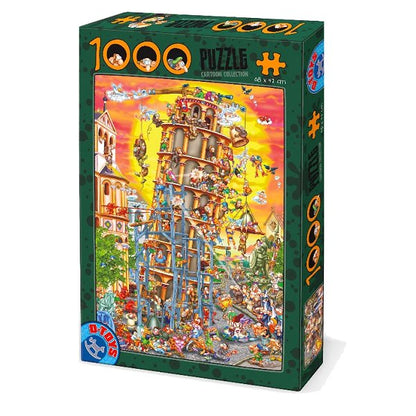 Dtoys - Cartoon Collection : Pisa Tower - 1000 Piece Jigsaw Puzzle