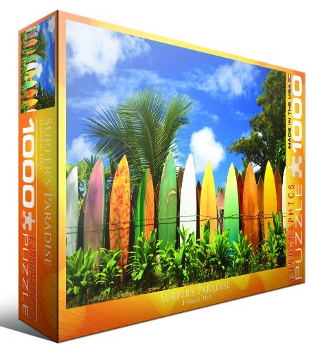 Surfer's Paradise Hawaii USA – 1000 Piece Jigsaw Puzzle (Eurographics)