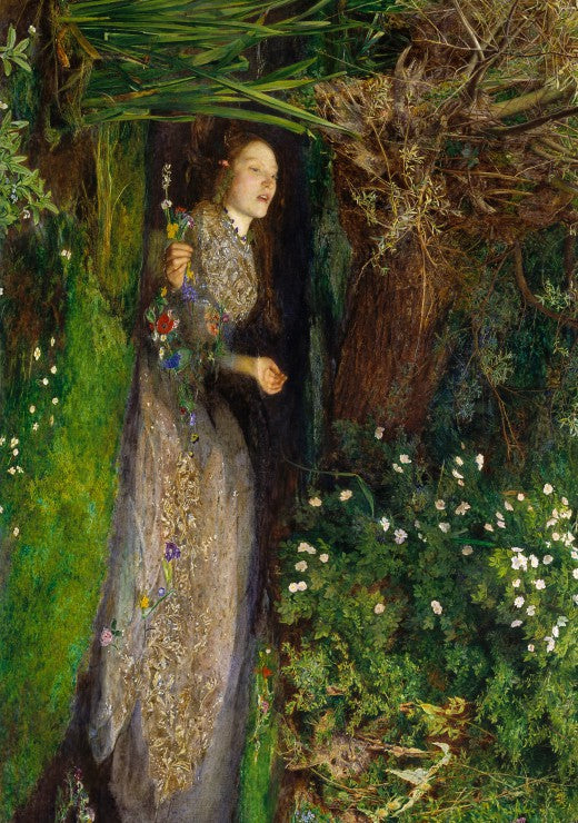 Ophelia, 1851 by John Everett Millais – 1000 Piece Jigsaw Puzzle (Grafika)