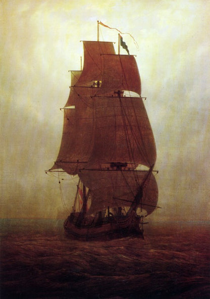 Grafika - Caspar David Friedrich: Segelschiff, 1815 - 1000 Piece Jigsaw Puzzles