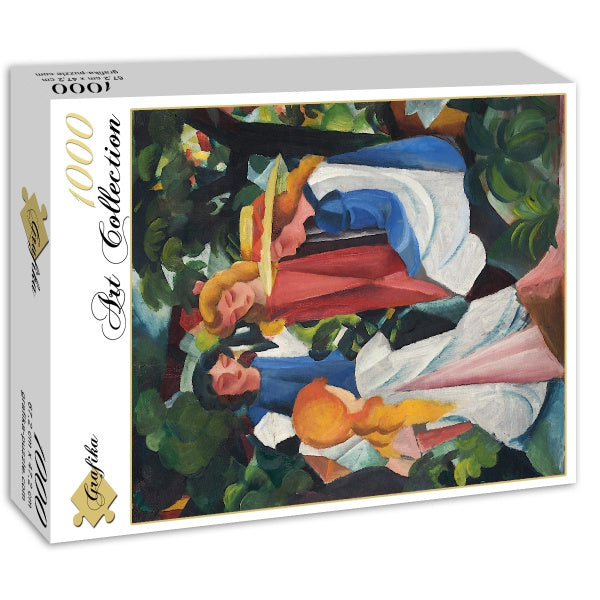 Quatre Filles, 1912-1913 by August Macke – 1000 Piece Jigsaw Puzzle (Grafika)