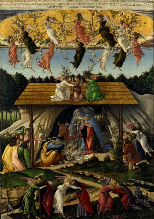 Grafika - Botticelli Sandro : La Nativité Mystique, 1500-1501 - 1000 piece jigsaw puzzle