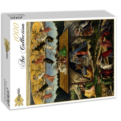 Grafika - Botticelli Sandro : La Nativité Mystique, 1500-1501 - 1000 piece jigsaw puzzle