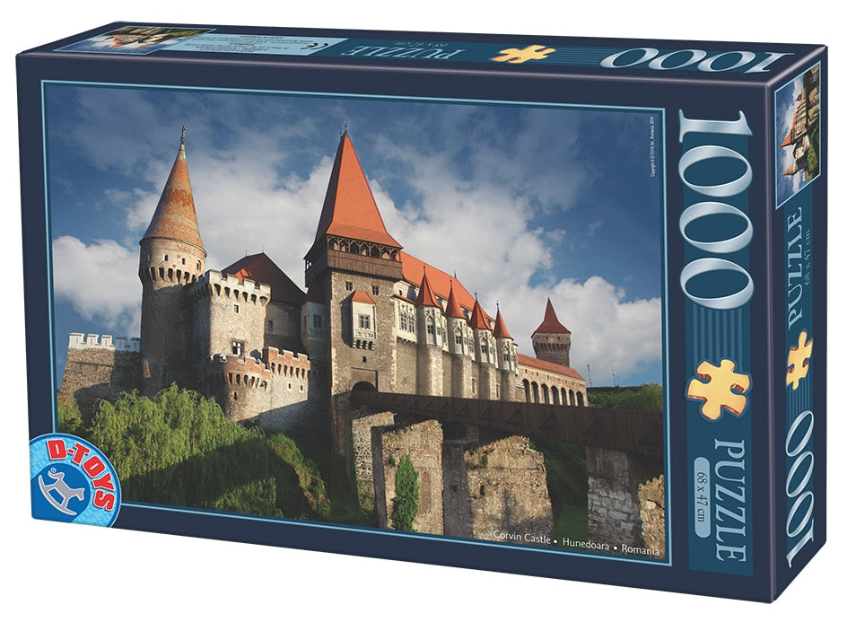Puzzle Corvin Castle, Romania – 1000 Piece Jigsaw Puzzle (Dtoys)