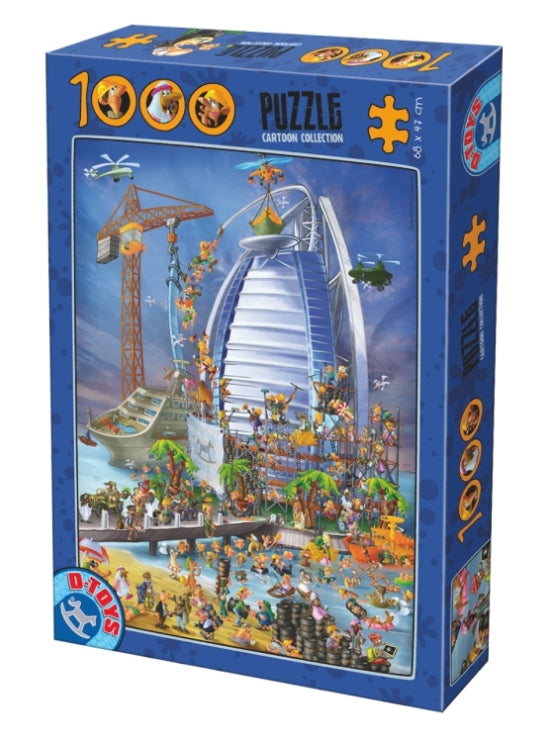 Dtoys - Cartoon Collection Burj Al Arab - 1000 Piece Jigsaw Puzzle