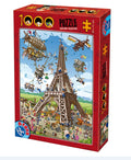 Cartoon Collection Eiffel Tower – 1000 Piece Jigsaw Puzzle (Dtoys)