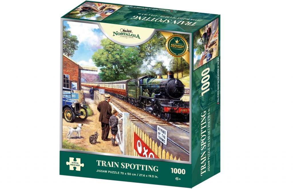 Train Spotting by Kevin Walsh – 1000 Piece Jigsaw Puzzle (Kidicraft)