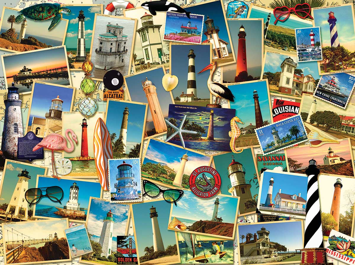 Southern Lighthouses by Kate Ward Thacker – 70061 Piece Jigsaw Puzzle (Sunsout)