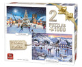 Christmas Collection – 2 x 1000 Piece Jigsaw Puzzles (King Puzzle)
