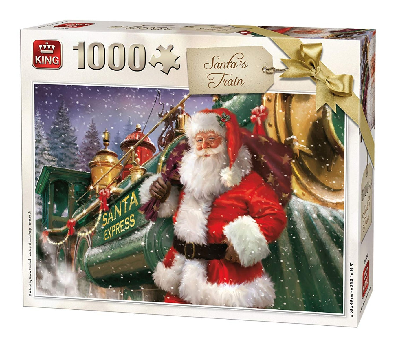 King Puzzle 05684 Christmas Santa Train