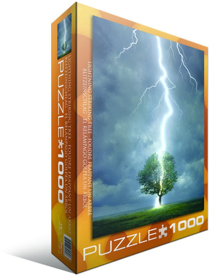 Eurographics - Lightning Striking a Tree - 1000 Piece Jigsaw Puzzle