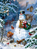 Winter Cabin Snowman by Liz Goodrick Dillon – 59796 Piece Jigsaw Puzzle (Sunsout)