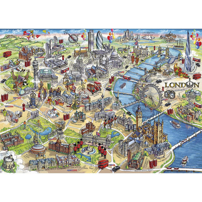 Gibsons - London Landmarks - 1000 Piece Jigsaw Puzzle