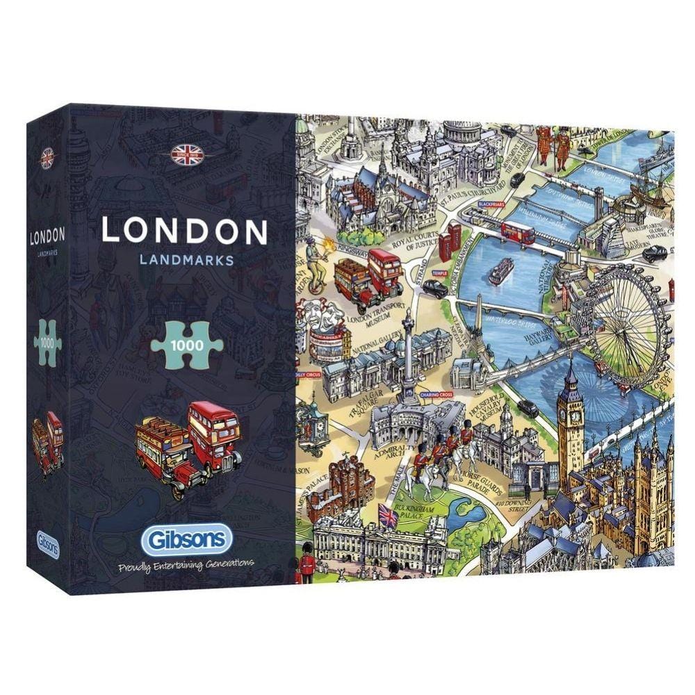 Gibsons - London Landmarks - 1000 Piece Jigsaw Puzzle