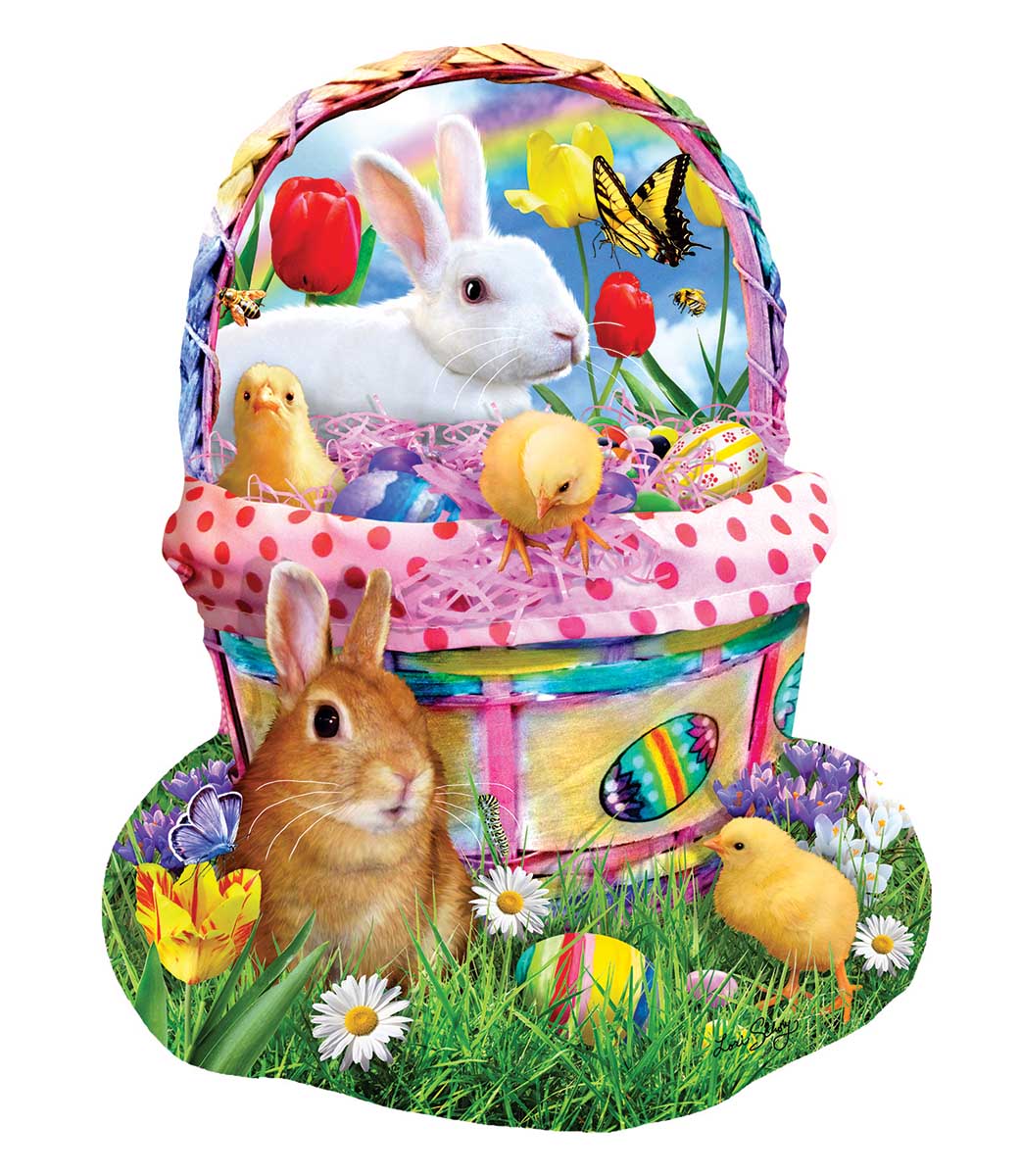 Bunny's Easter Basket by Lori Schory – 97124 Piece Jigsaw Puzzle (Sunsout)
