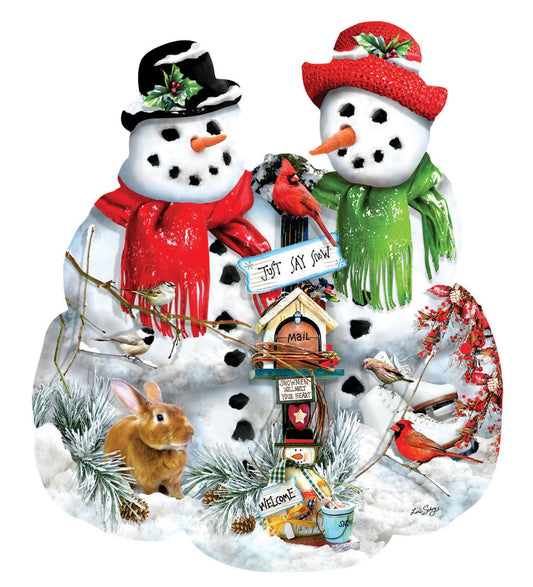 Sunsout 97071 Snow Family 1000 piece jigsaw puzzle