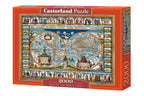 Map of The World, 1639 – 1000 Piece Jigsaw Puzzle (Castorland)