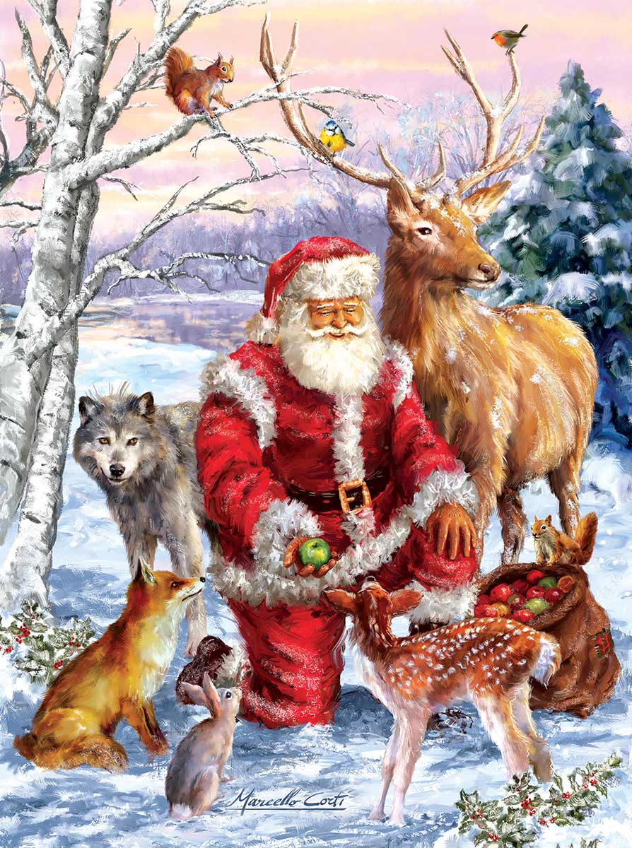 Santa's Menagerie by Marcello Corti – Jigsaw Puzzle (Sunsout)