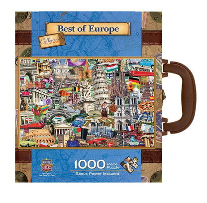 Master Pieces 71672 Puzzle in Suitcase - Best of Europe