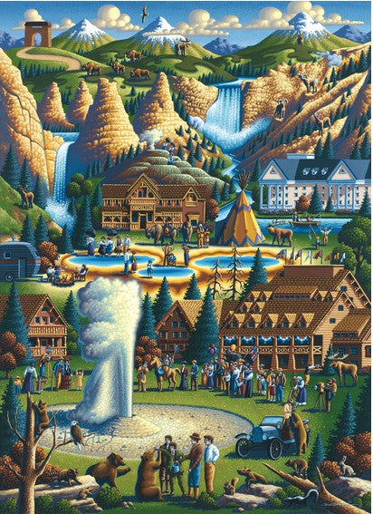 Master Pieces 45118 Puzzle in Suitcase - Yellowstone