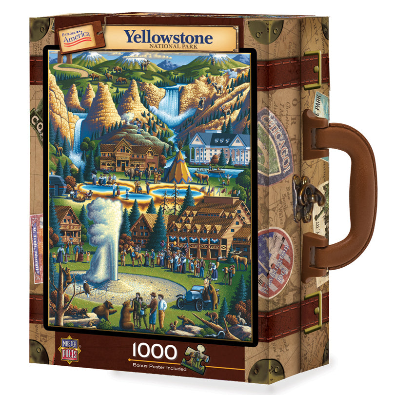 Master Pieces 45118 Puzzle in Suitcase - Yellowstone