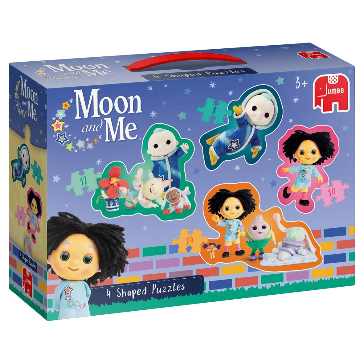 Jumbo - Moon And Me - 4 In 1 Shaped Puzzles
