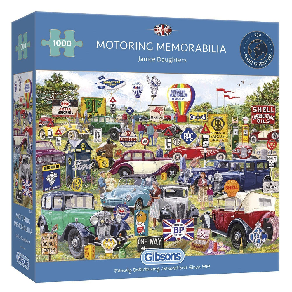 Motoring Memorabilia – 1000 Piece Jigsaw Puzzle (Gibsons)